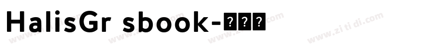 HalisGr sbook字体转换